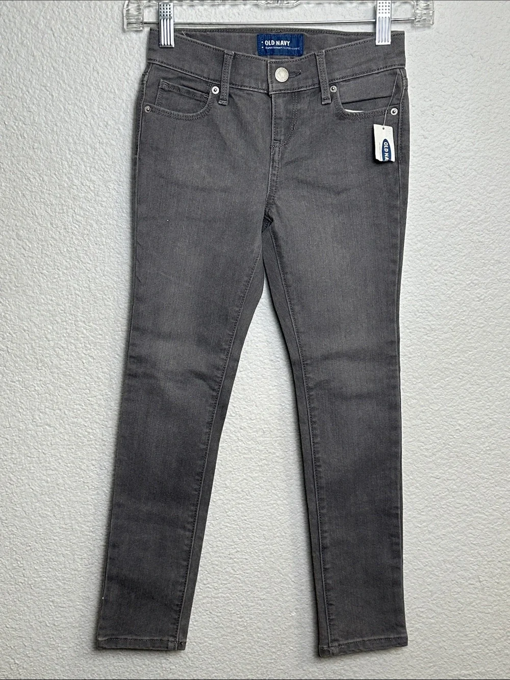 NEW Old Navy Super Skinny Jeans Gray Youth Girls Size 7